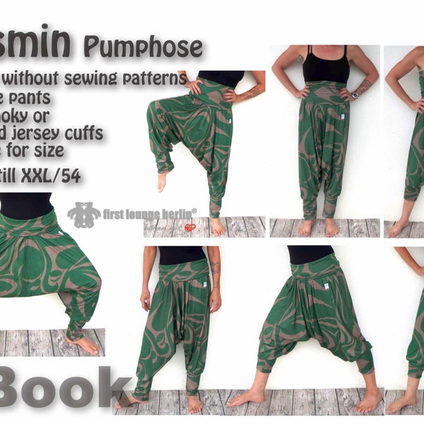 Us-Yasmin *** eBook Bloomers sewing without sewing patterns one size pants xs-xxl eBook PDF -handmade with LOVE by firstloungeberlin