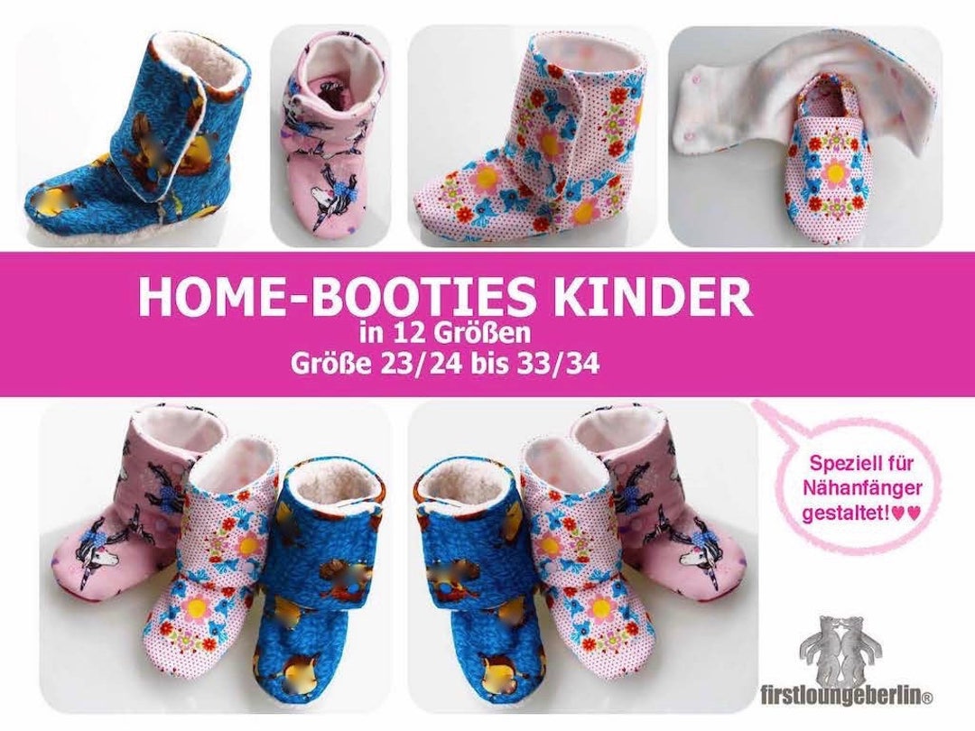 Home-booties KINDER Hausschuhe in 12 Größen 23/24 Bis - Etsy Finland