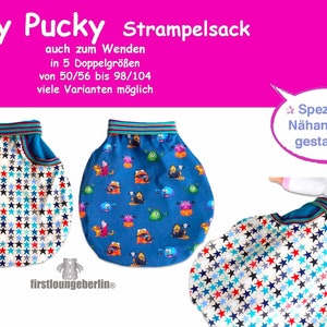 Baby Pucky Pucksack pattern & sewing instructions in 5 sizes from firstloungeberlin image 1