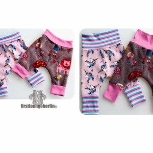 Grow-along baby pants PDF 7 sizes sewing pattern & instructions from firstloungeberlin image 3