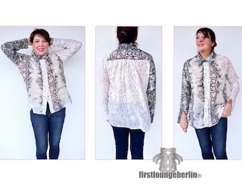 Anita oversize blouse shirt women's blouse summer blouse shirt women's plus size sew eBook PDF sewing instructions with pattern firstloungeberlin