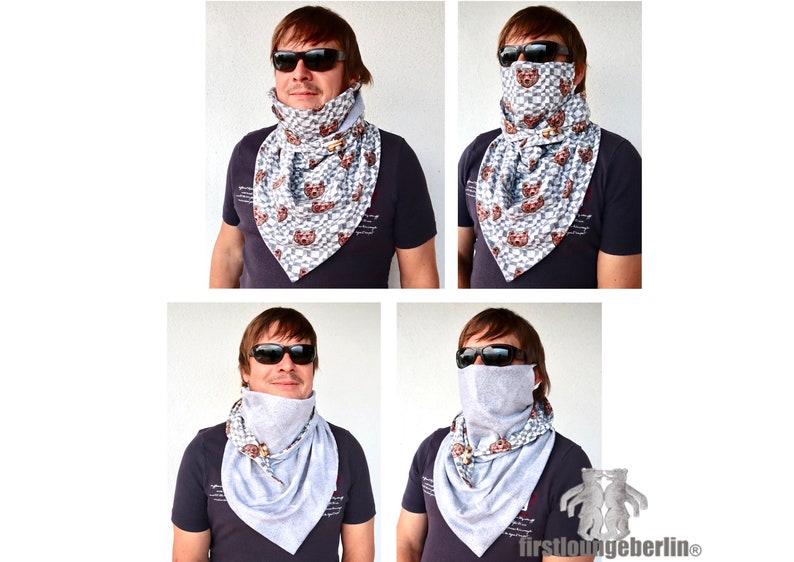 Button scarf 2.0 face scarf universal scarf reversible scarf winter scarf mouth scarf mouth nose mask mouth scarf pattern ebook pdf cloth image 8