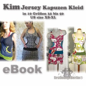 Kim jersey dress dress women's dress sports dress sweat dress sewing pattern eBook sweatshirt dress beach dress summer dress firstloungeberlin image 3