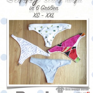 Slippy *** ebook PDF file women&#39;s string tanga slip sewing instructions & sewing pattern in 6 sizes xs-xxl made with LOVE from firstloungeberlin.com