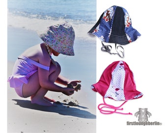 TULIP HAT summer hat beach hat hat sun hat summer sun hat PDF ebook sewing pattern for the whole family baby hat jersey hat jersey hat
