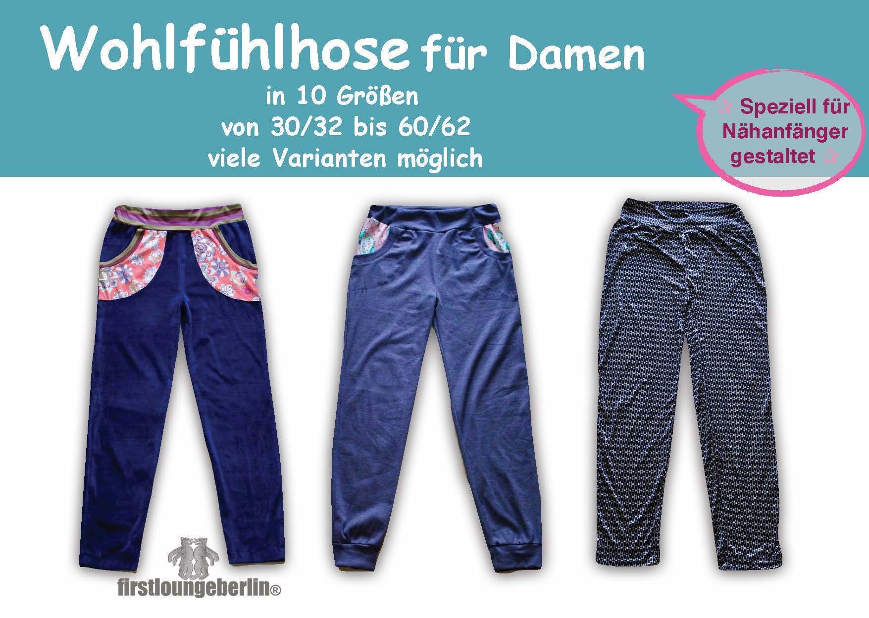 Wohlfühlhose Damen Schnittmuster & Nähanleitung - Etsy