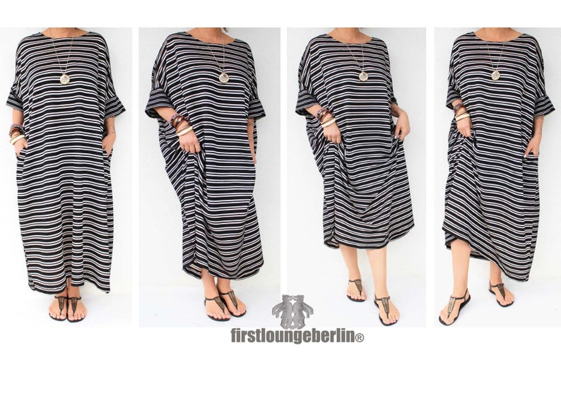 Eng_Slip dress long shirt tunic top woman one size sewing pattern in English image 2