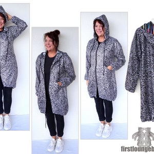 Gerda coat jacket women's transition coat with hood flap pockets eBook 32/34-56/68 sewing pattern sewing PDF eBook firstloungeberlin image 5