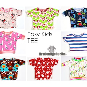 EASY KIDS Tee Children&#39;s Shirt Unisex T-Shirt Top Jersey Top Baby E-Book Sewing Pattern & Sewing Instructions - DIY Design by firstloungeberlin