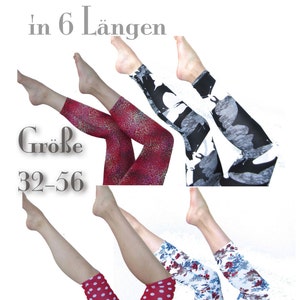 Sissi *** ebook leggings in 6 lengths size 32/XXS to 56/XXXL sewing instructions, pattern designed with heart and hand by firstloungeberlin.com