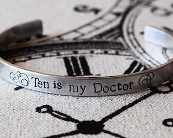 Pick your Doctor - Hand Stamped Aluminum Bracelet Cuff