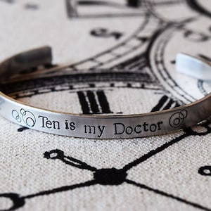 Pick your Doctor - Hand Stamped Aluminum Bracelet Cuff