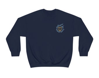 Paladin FFXIV Job Emblem Sweat-shirt ras du cou unisexe à mélange lourd