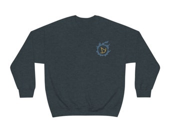 Summoner FFXIV Job Emblem Sweat-shirt ras du cou unisexe à mélange lourd