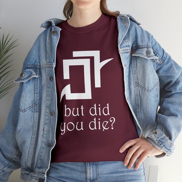 But Did You Die? Astrologian FFXIV Job Symbol Unisex Heavy Cotton Tee