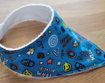 Baby Comic Team Geek Cotton Bibdana - Bandana Bib - Baby Shower Gift - Baby Girl or Boy - Baby and Toddler Sizes