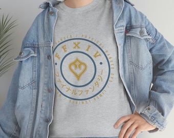 Danseur FFXIV Job Emblem T-shirt unisexe en coton épais