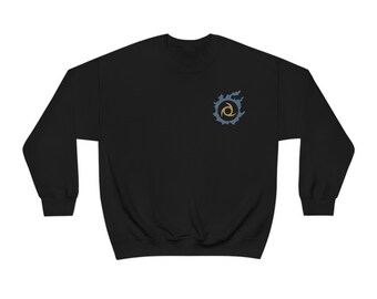 Ninja FFXIV Job Emblem Sweat-shirt ras du cou unisexe à mélange lourd