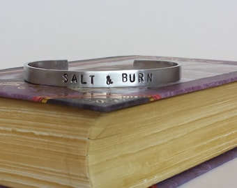 SALT & BURN - Hand Stamped Aluminum Bracelet Cuff