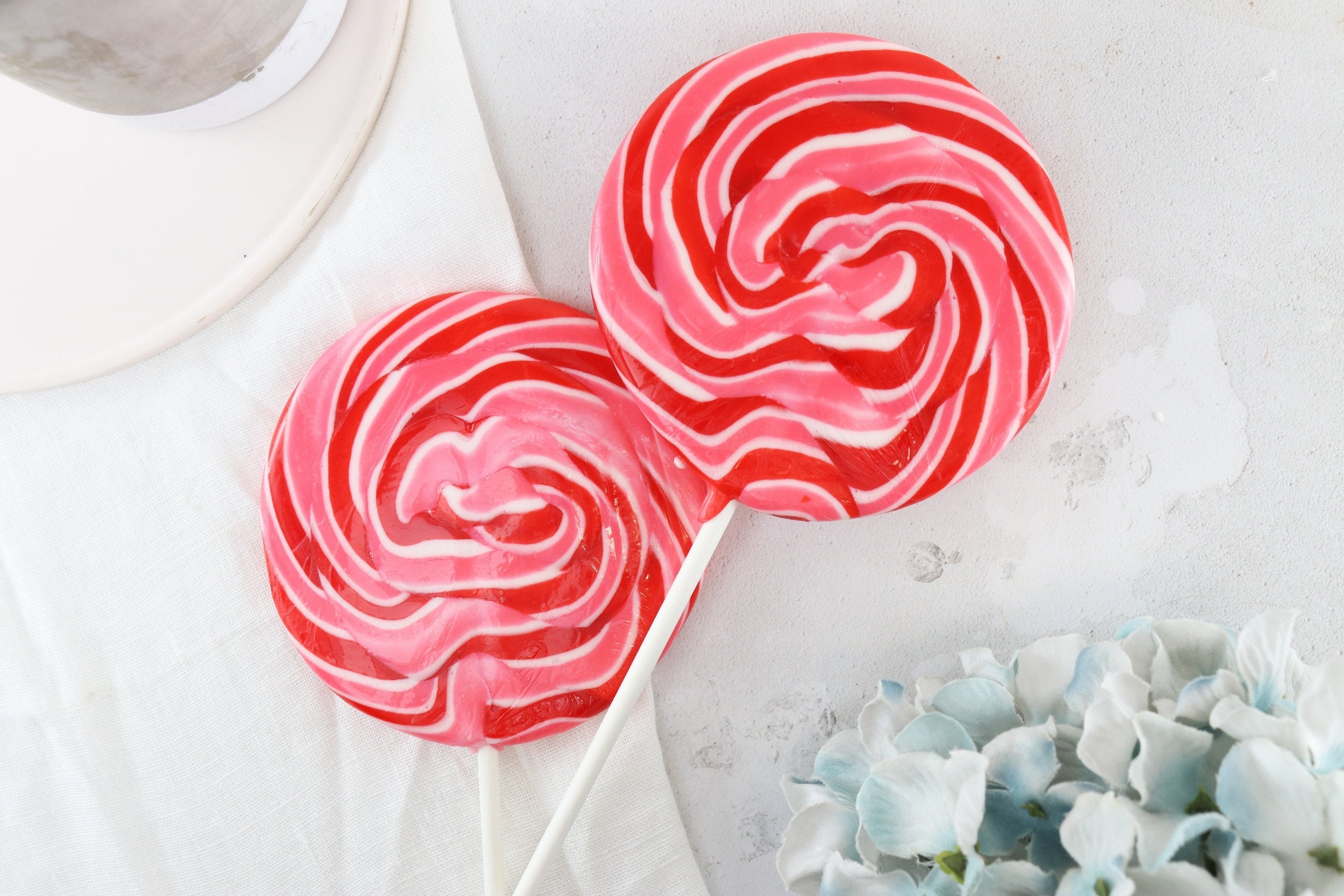 Strawberries and Cream Giant Lollipop Gift for Her Party Etsy