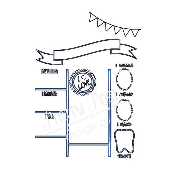 Download Birthday Board SVG Digital Cutting File for Cricut | Etsy