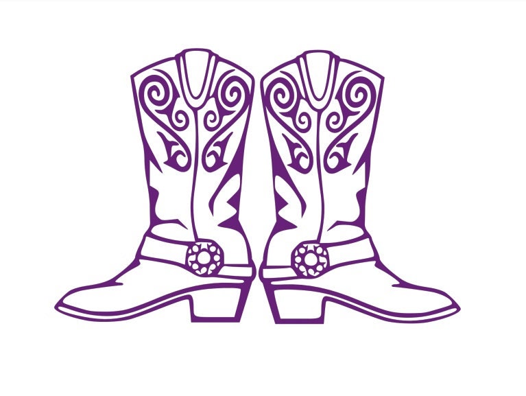Download Cowboy Boots SVG digital Cutting File for Cricut ...