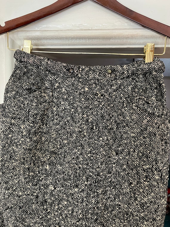 1960s Wool Tweed Pencil Skirt - image 3