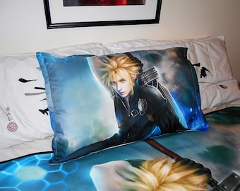 FF7, Cloud Strife, * Art*  Bed Pillow Case/Cover