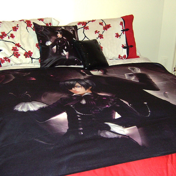 Kuroshitsuji: Ciel Phantomhive/Sebastian Michaelis Art Blanket (large)