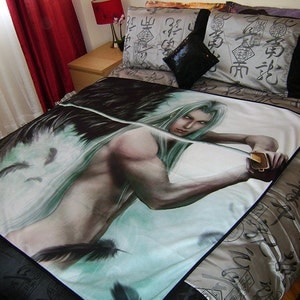 FF7, Crisis Core : Sephiroth Art Blanket (large)