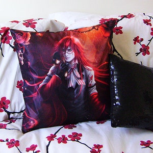 Kuroshitsuji: Grell Sutcliff Art Throw Pillow Case/Cover image 1