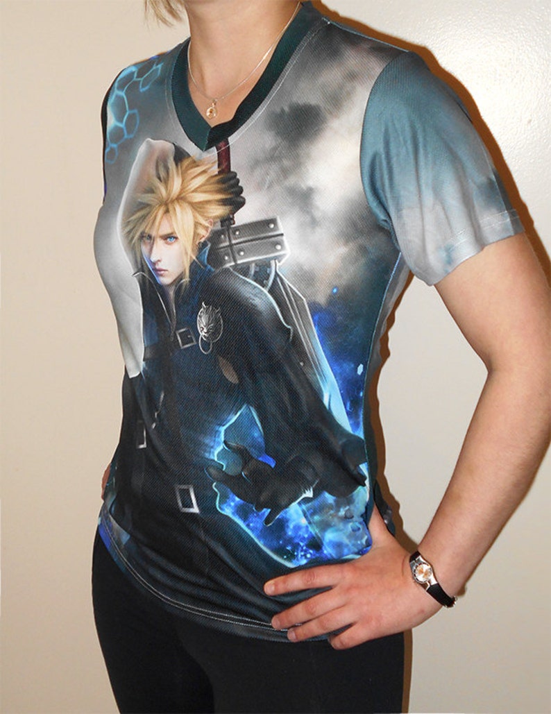 FF7 Cloud Strife Original Art Custom T-shirt women | Etsy