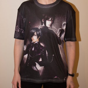 Kuroshitsuji Ciel and Sebastian Original Art Custom T-shirt - Etsy