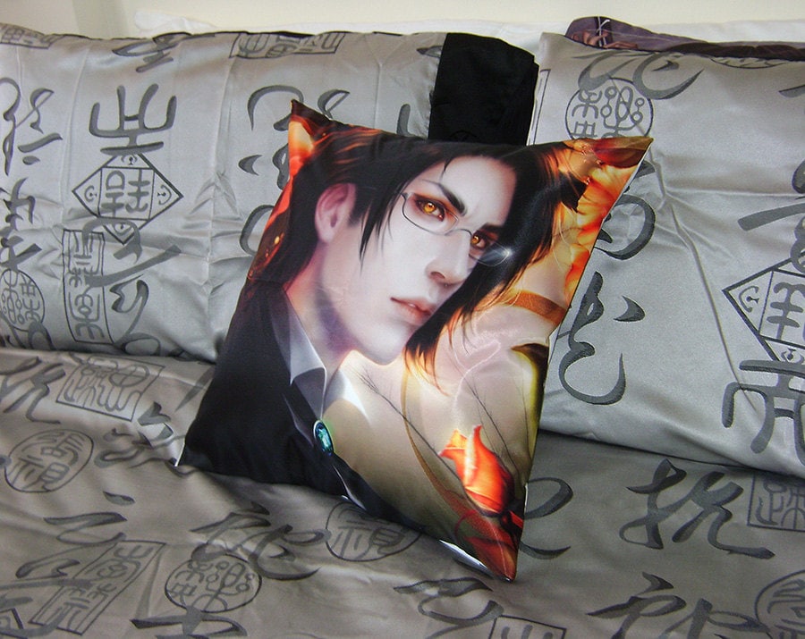 Black butler pillow top