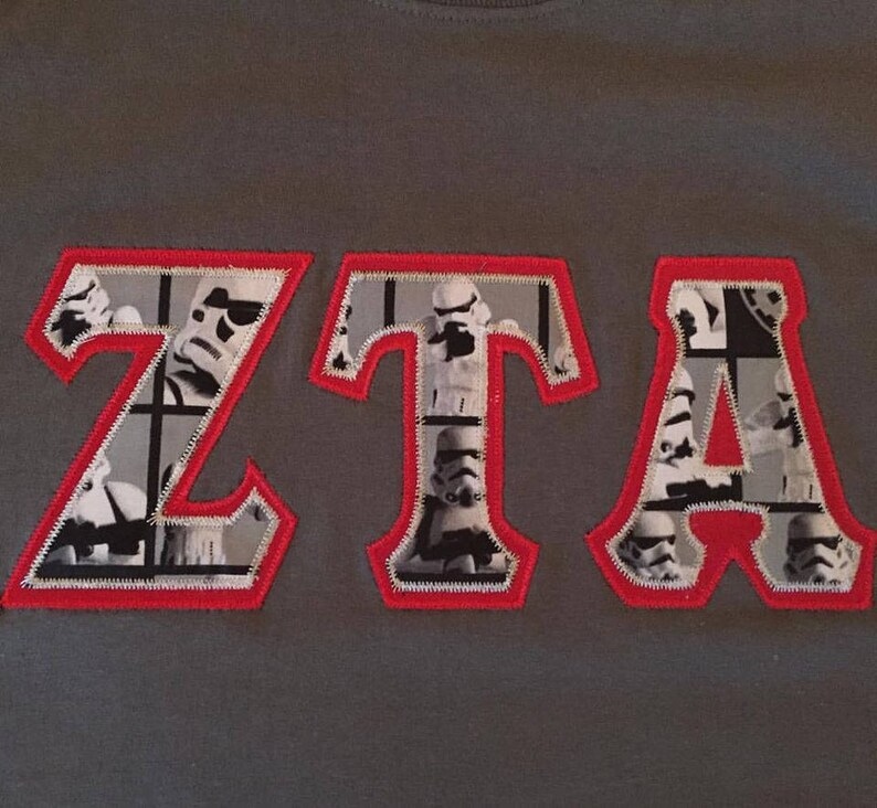 Custom Star Wars Greek Letter Tshirt Longsleeve Tshirt or Etsy
