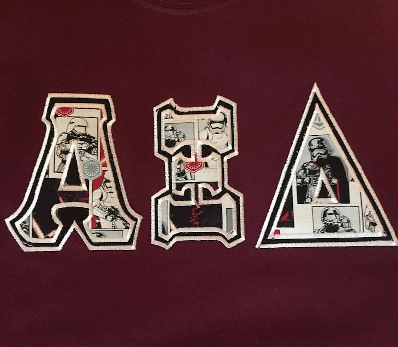 Custom Star Wars Greek Letter Tshirt Longsleeve Tshirt or Etsy
