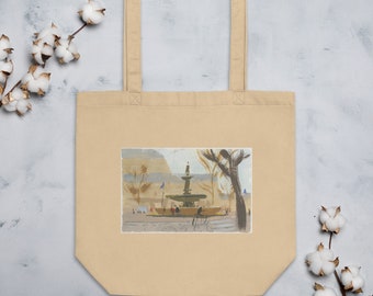 Paris Fountain Eco Tote Bag