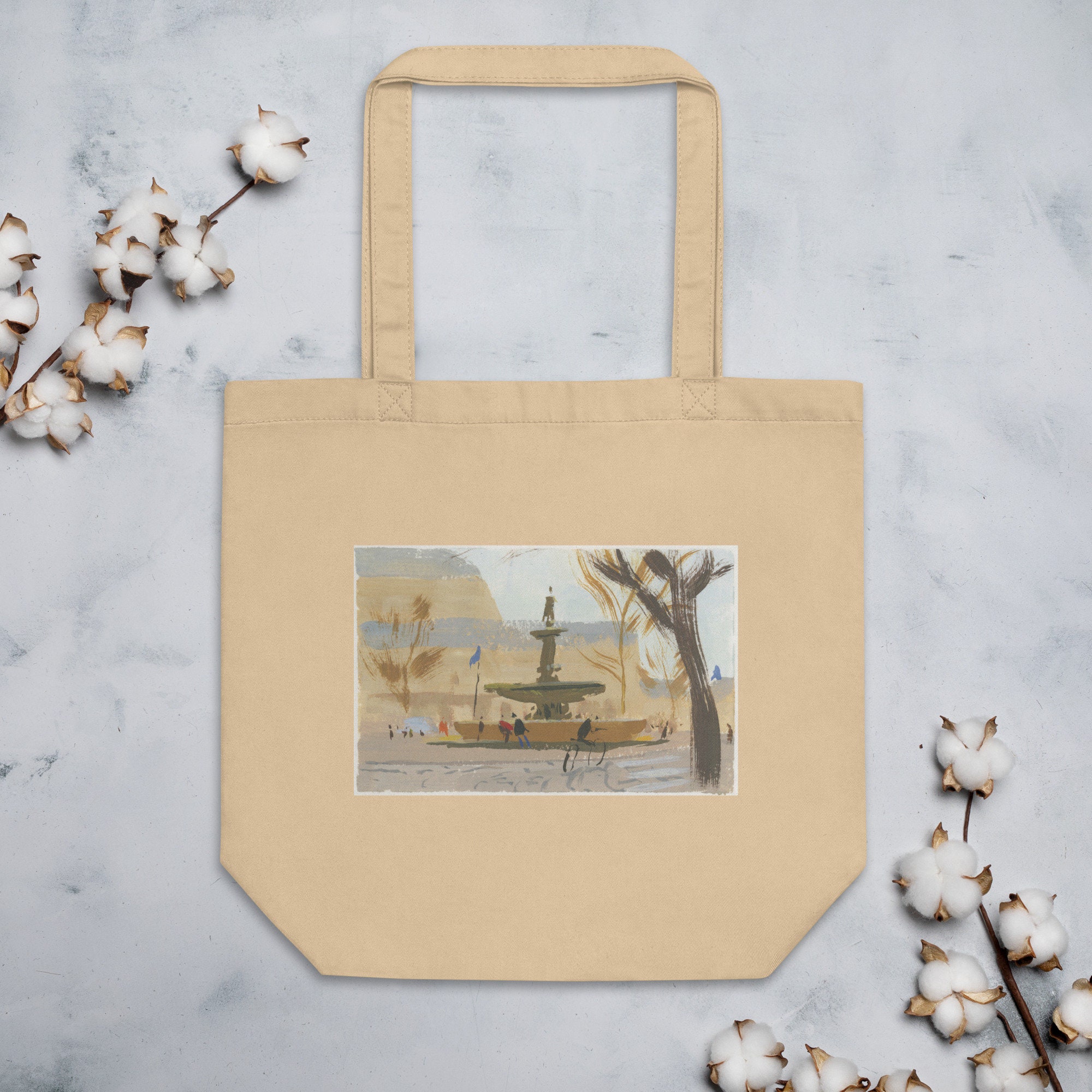 Paris Fountain Eco Tote Bag