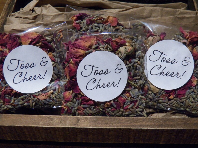 Wedding Send Off 20 Biodegradable Wedding Confetti Dried Flower Petal Confetti Petal Confetti Cones Wedding Exit Toss Lavender Toss