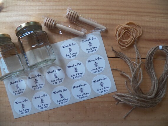 Diy Honey Favor Kits Wedding Honey Favors Bridal Shower Etsy