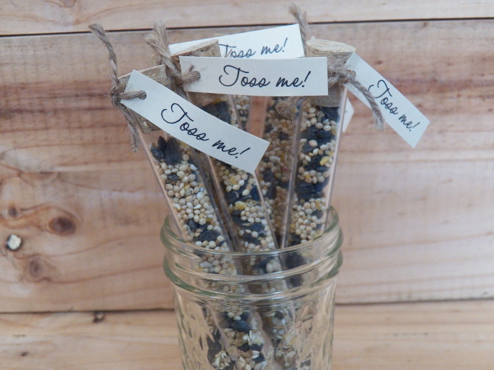 20 Bird Seed Wedding Toss Tubes Wedding Exit Toss Wedding Etsy
