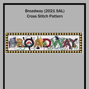 Broadway - 2021 SAL Complete - Cross Stitch Pattern
