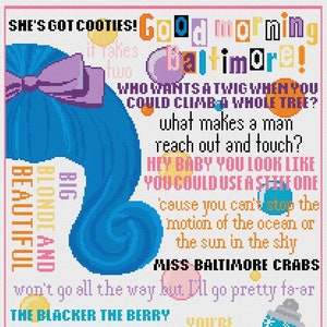 Canciones de laca para el cabello - Patrón Punto de Cruz PDF