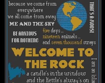 Come from Away Songs - PDF Cross Stitch Pattern