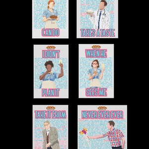 Waitress - Six Pack - PDF Cross Stitch Patterns