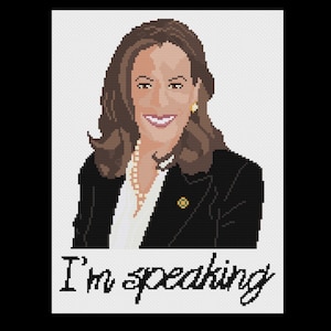 Kamala Harris - Cross Stitch Pattern