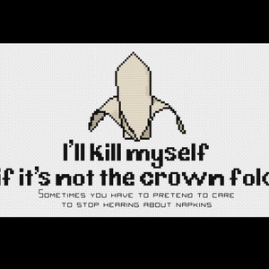 Crown Fold - Brooklyn 99 - PDF Cross Stitch Pattern