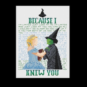 For Good - Wicked - PDF Cross Stitch Patterns