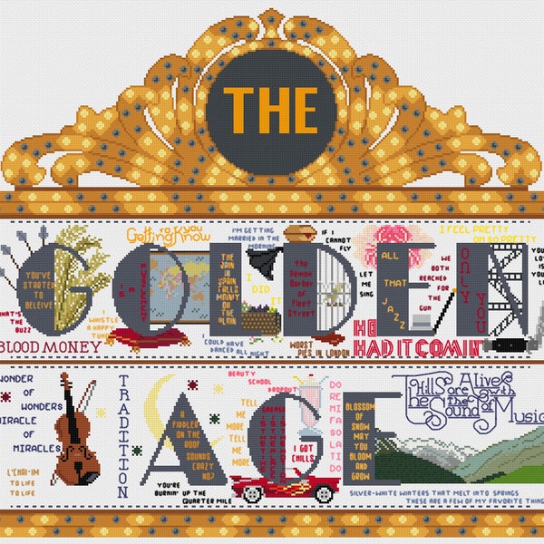 Broadway 2022 SAL - Klasyczne - ZAKOŃCZONE - Wzór do haftu krzyżykowego