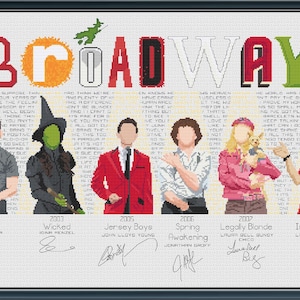 Broadway 2025 SAL – Wzór haftu krzyżykowego